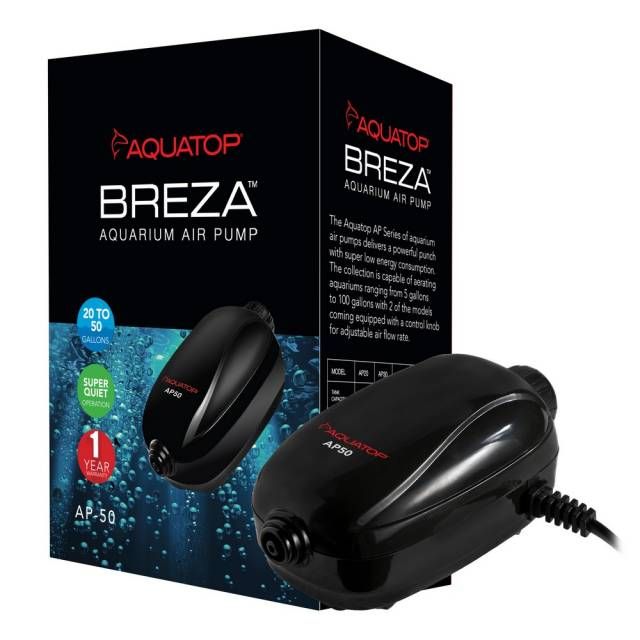 Aquatop Breza Aquarium Air Pump Single Outlet - AP50