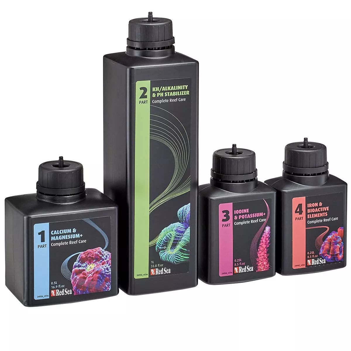 Red Sea Complete Reef Care 4 Part Package - All Sizes, Size: Sm - 160L