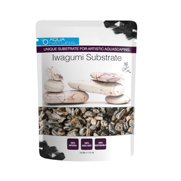 Pisces Aqua Natural Gunsmoke Iwagumi Substrate 7.7 lbs