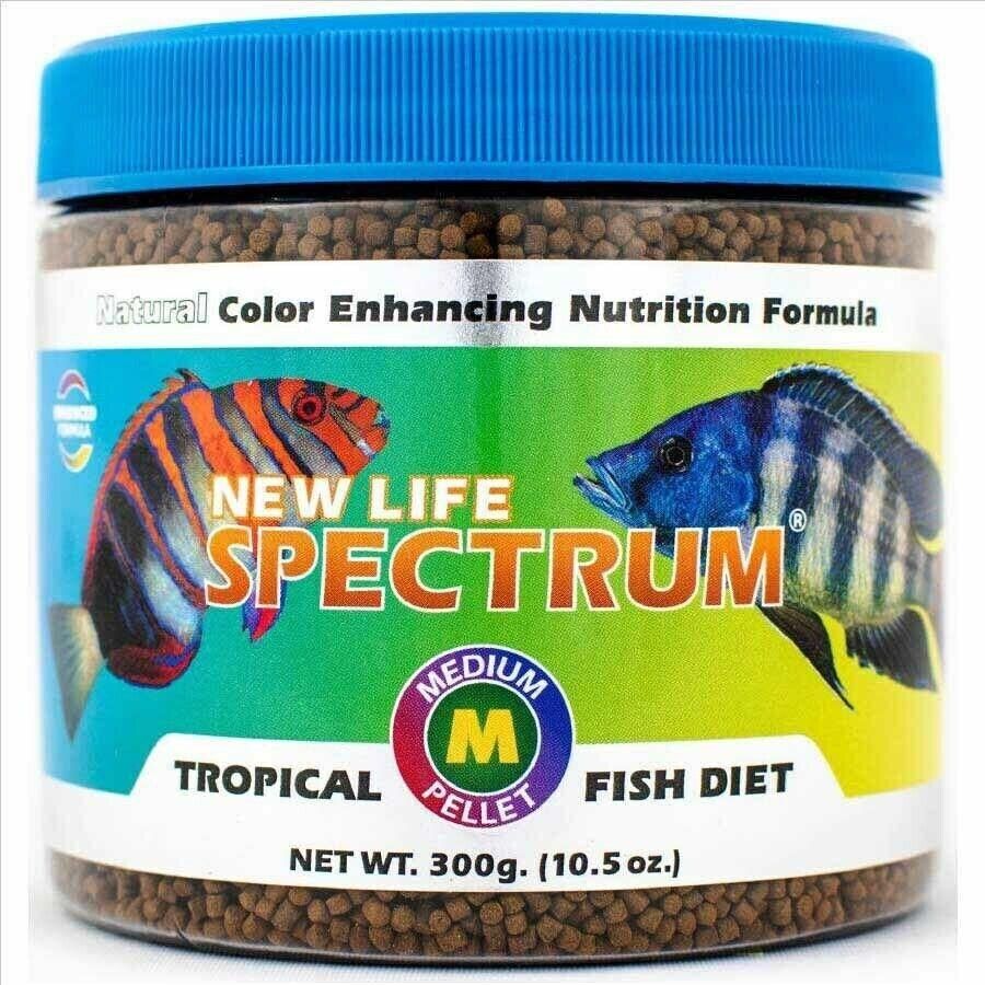 New Life Spectrum Tropical Fish Diet Fish Food Pellets M (2-2.5mm)