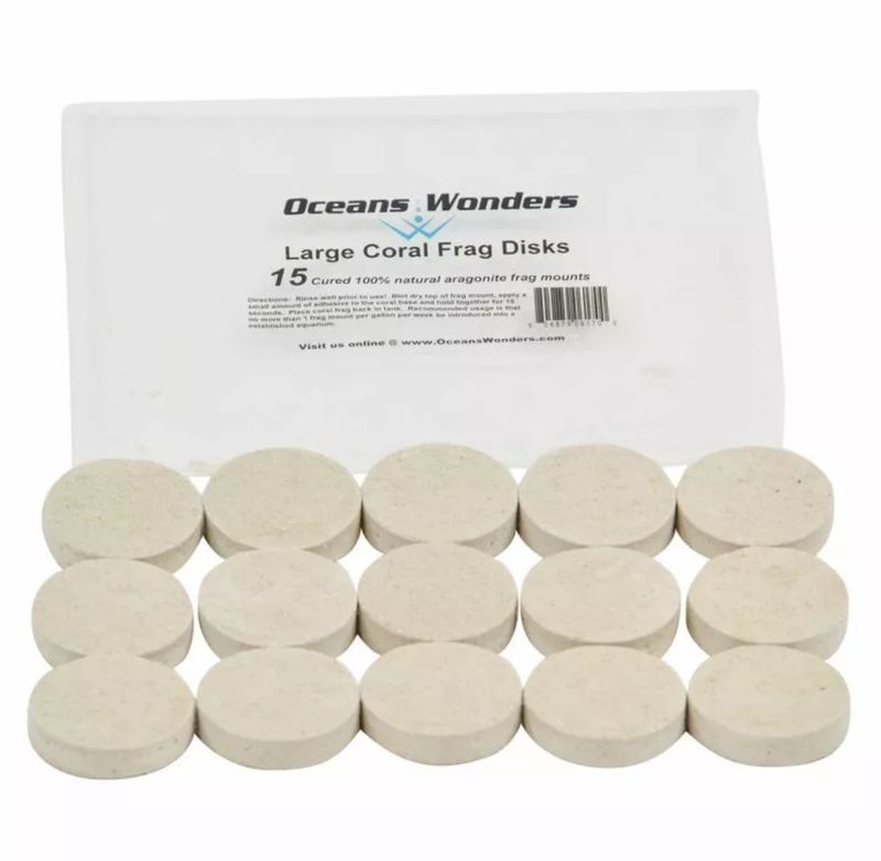 Oceans Wonders 15-Piece 1.5&quot; Coral Frag Disks