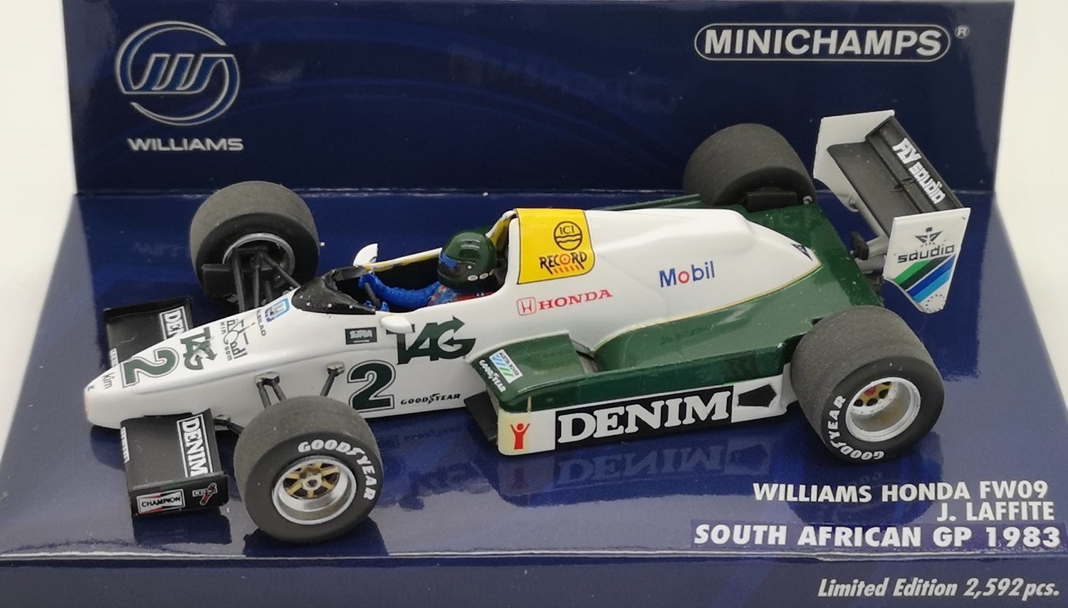 1983 Minichamps Williams Honda FW09 - J Laffite - South