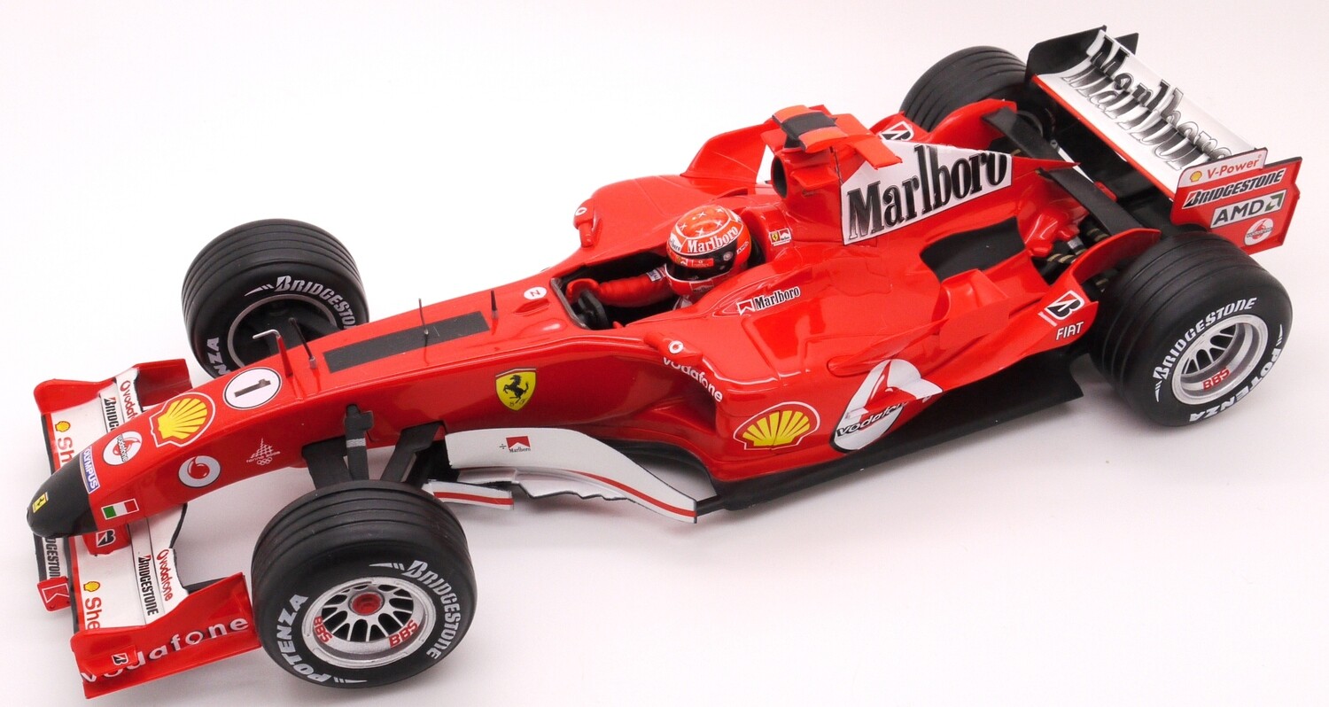 マテル 1/18 Ferrari F2005 M.シューマッハ マルボロ 訳あり 2005 Hotwheels Marlboro Ferrari F2005 M.Schumacher Bahrain gp 1/18