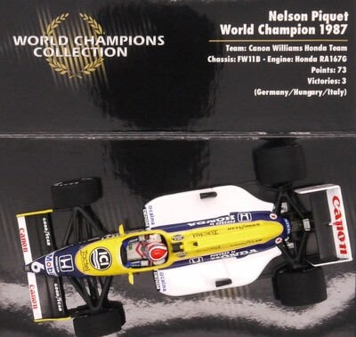 1987 Minichamps Williams Honda FW11 - N Piquet - World Champion