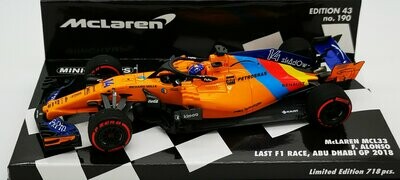 MINICHAMPS 1/43 マクラーレン MCL33 フェルナンド・アロンソ 2018