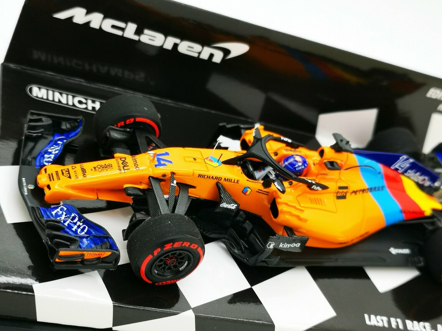 ミニチャンプス 1/43 MCL33 アロンソABU DHABI GP 2018 1/43
