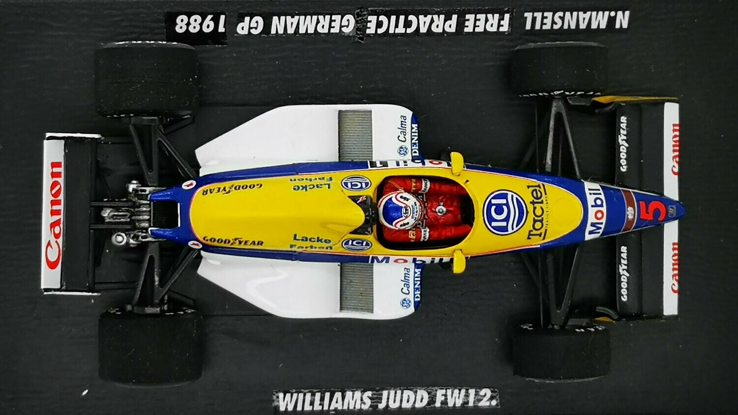 1988 Spark Barclay Williams Judd FW12 - N Mansell - Practice 1988 Spark Barclay Williams Judd FW12 - N Mansell - Practice