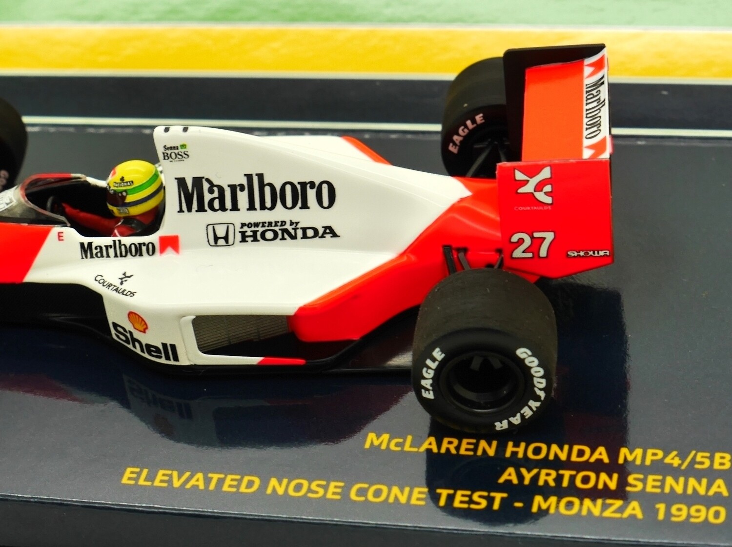 1990 New Minichamps Marlboro Mclaren Honda MP4/5b - A Senna - Monza - Test  Car - 1/43 scale