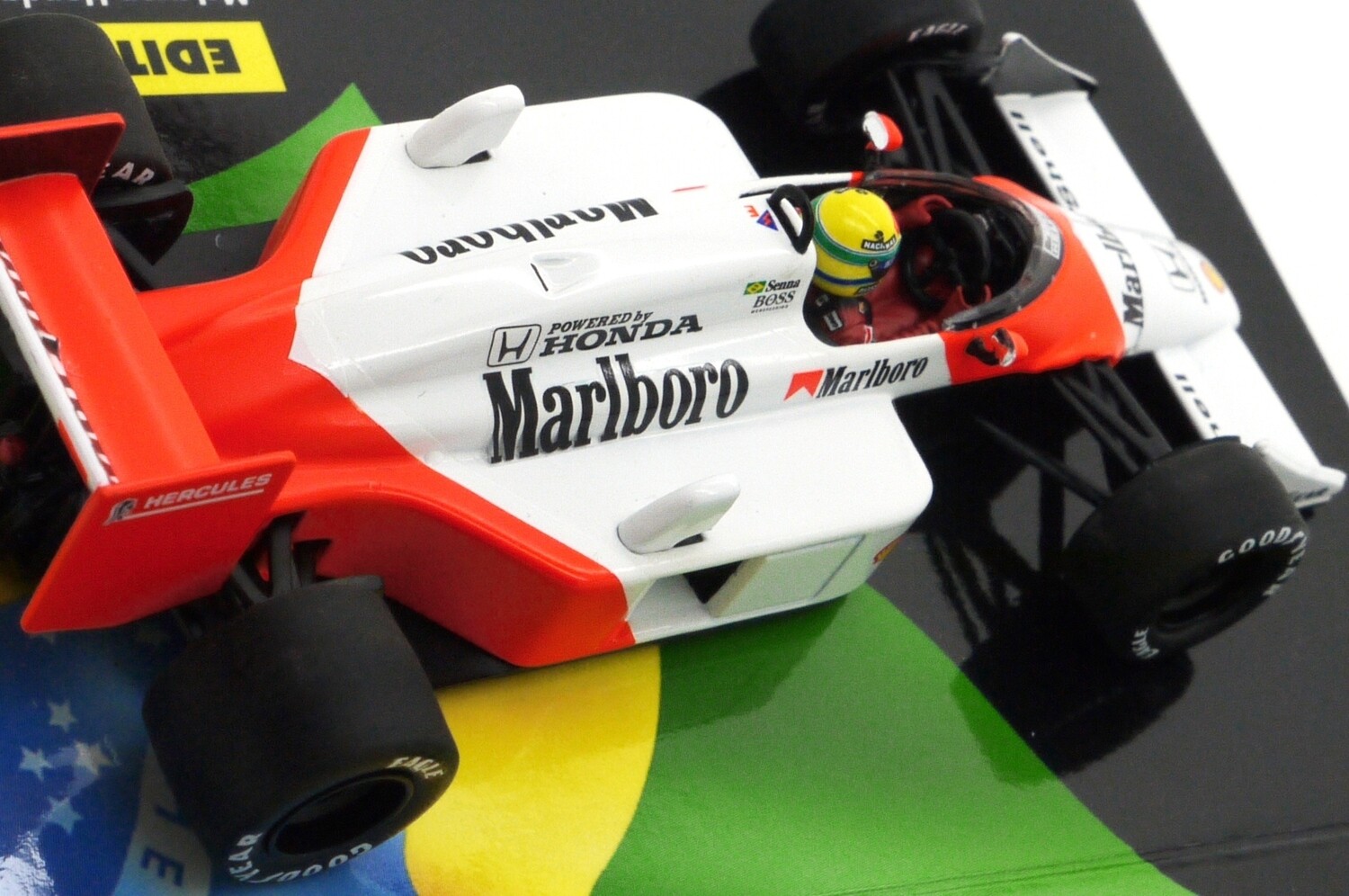 1987 Minichamps Marlboro Mclaren Honda MP4/3 - A Senna - Test Car -1/43  scale