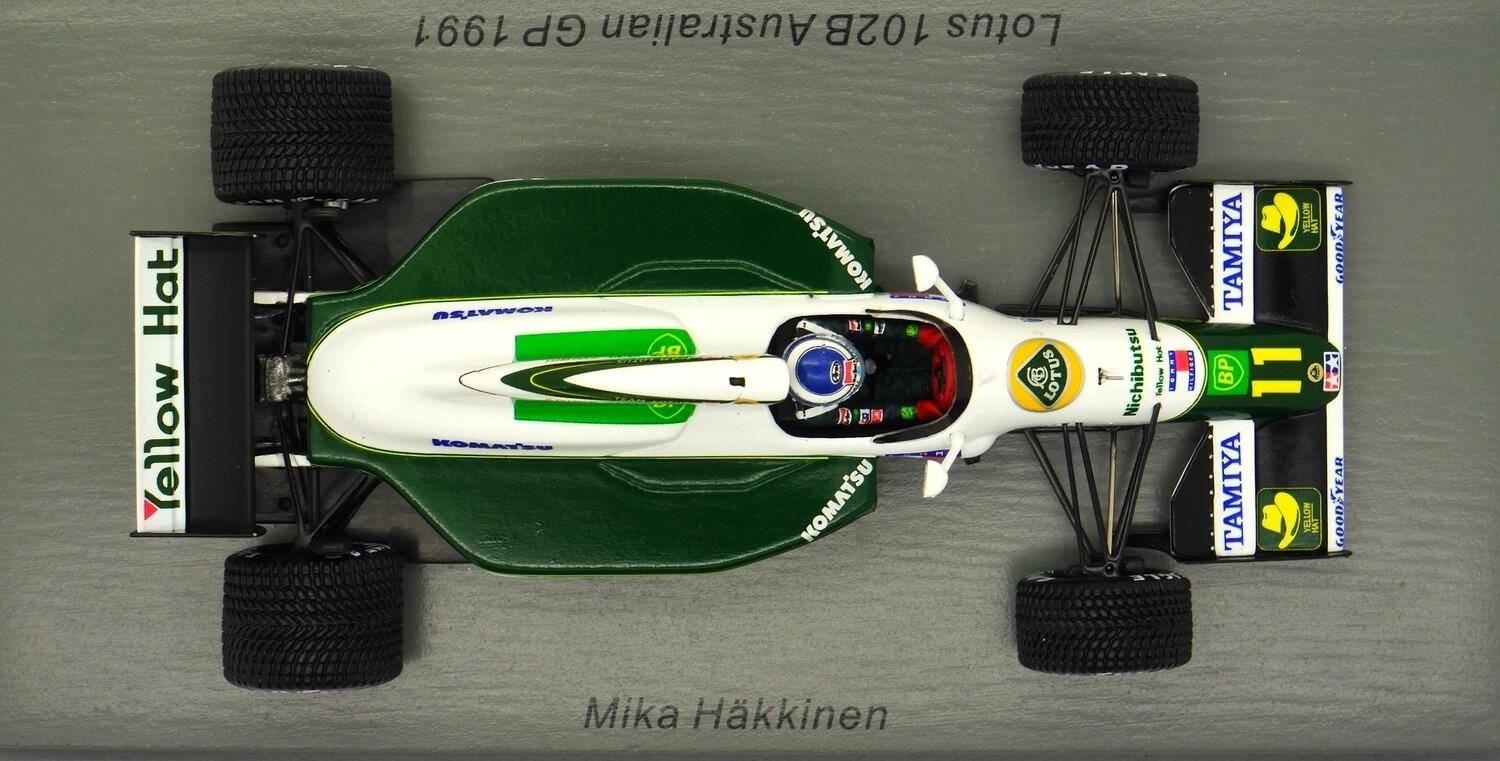 1991 Spark Lotus 102B - M Hakkinen - Australian GP - 1/43 scale 1991 Spark Lotus 102B - M Hakkinen - Australian GP - 1/43 scale