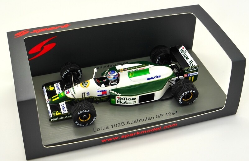 ミニカー Lotus 102B Australian GP 1991 1/43 SPARK-MODEL S4590 Scale 1/43 | LOTUS F1 102B N 11 AUSTRALIAN
