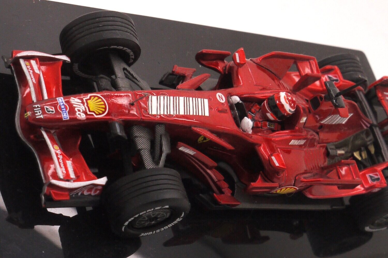 2007 Hot-Wheels Elite Marlboro Barcode Ferrari F2007 M Schumacher