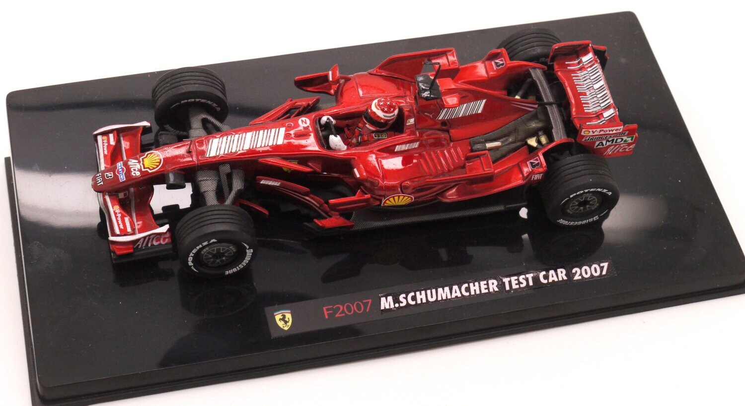 2007 Hot-Wheels Elite Marlboro Barcode Ferrari F2007 M Schumacher