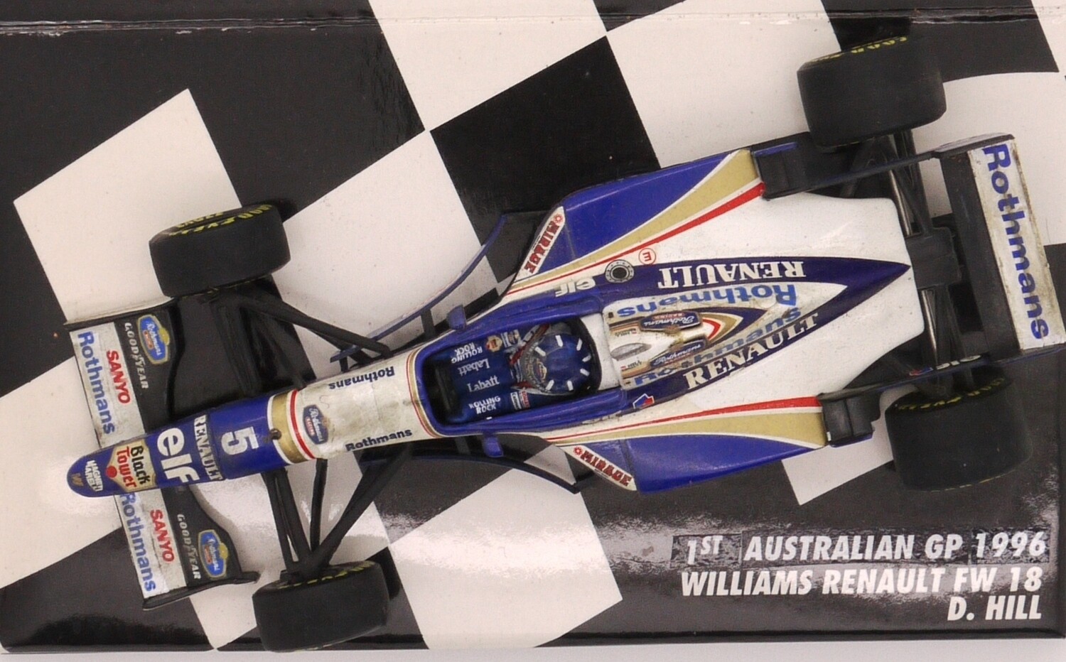 ミニチャンプ1/18 ウィリアムズ FW18 ＃５ Dヒル Rothmans仕様 ミニチャンプス 1/18 ウィリアムズ ルノー FW18 #5 D.ヒル