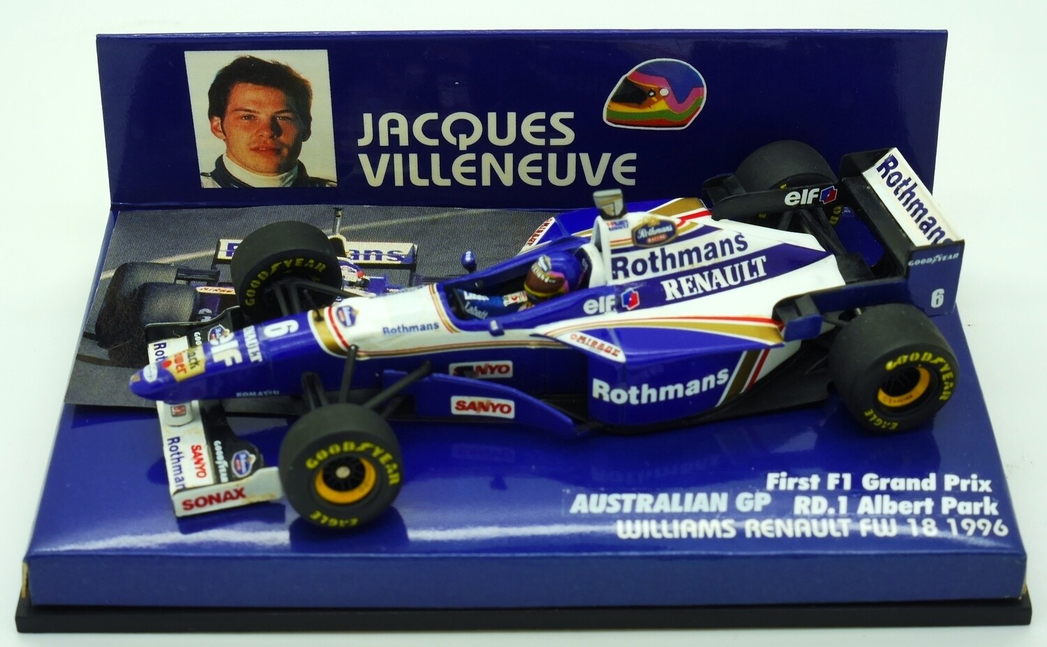 1/18 ウィリアムズ FW18 ＃6 J.ビルヌーブ Rothmans仕様 1/18 ウィリアムズ FW18 ＃6 J.ビルヌーブ Rothmans仕様 1/18