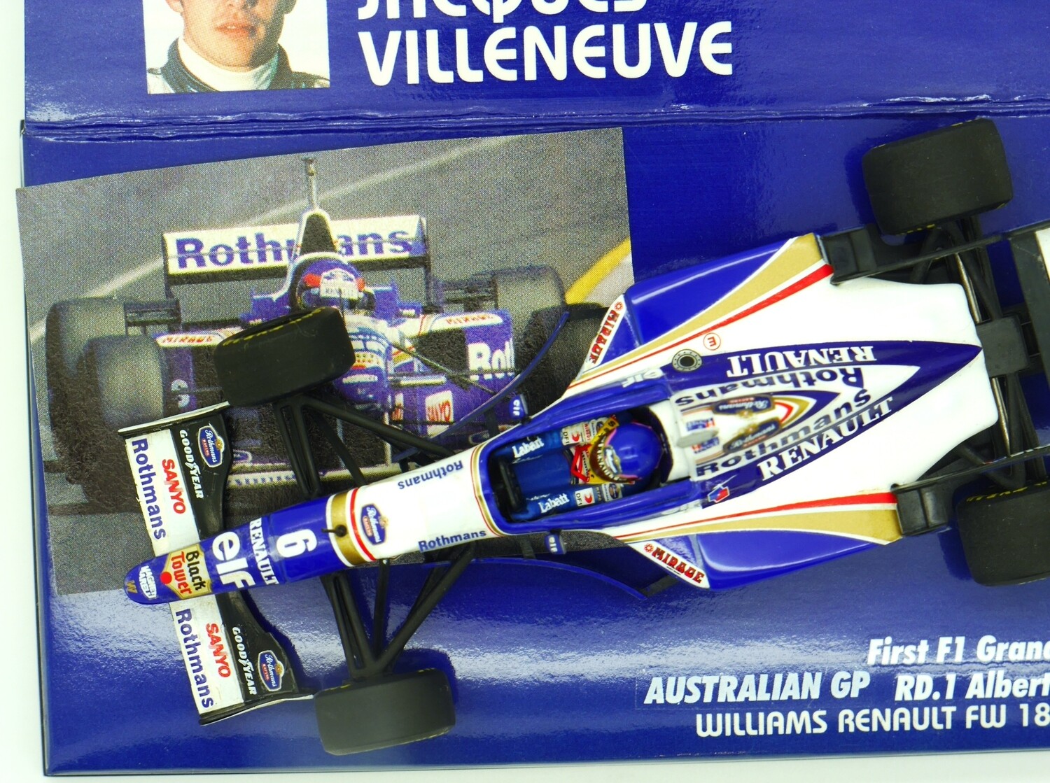 1/18 ウィリアムズ FW18 ＃6 J.ビルヌーブ Rothmans仕様