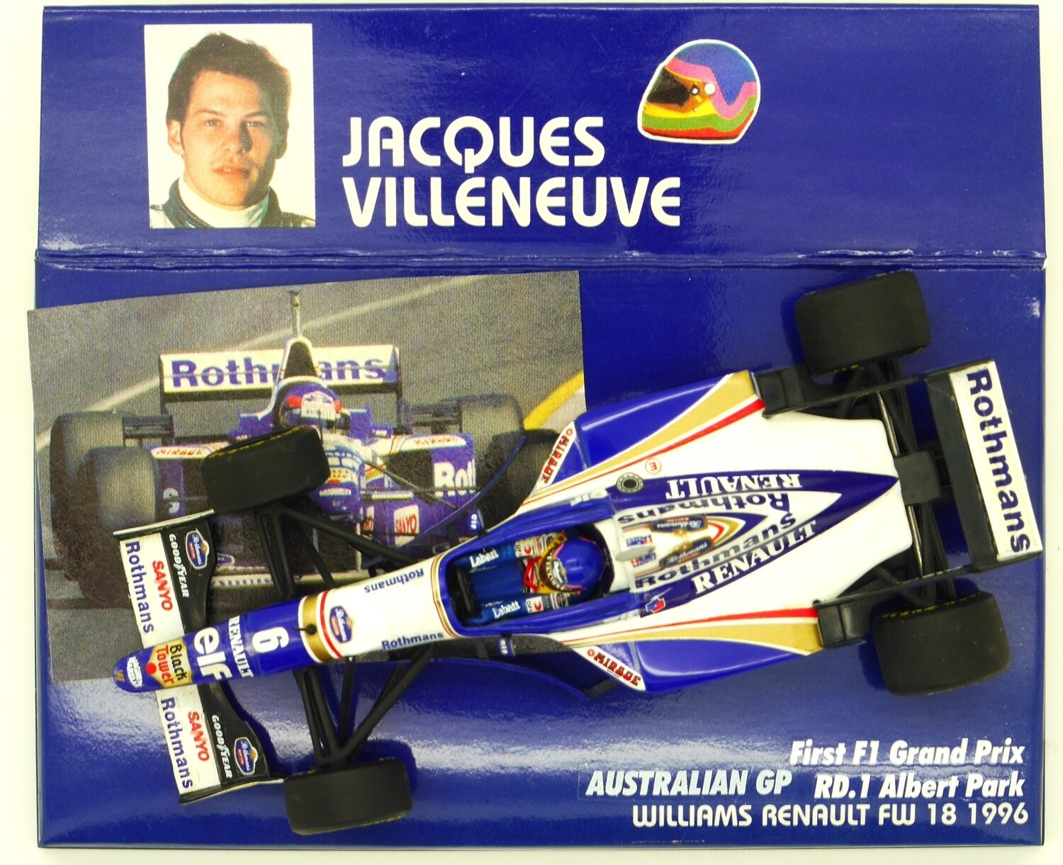 1996 Minichamps Rothmans Williams FW18 J Villeneuve Australian GP
