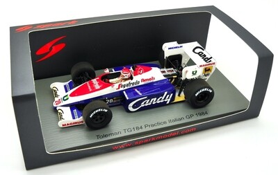 MINICHAMPS®1/43 Toleman HartTG184•1984 1984 Toleman TG184 Formula 1 Ayrton Senna 1:43 diecast Scale