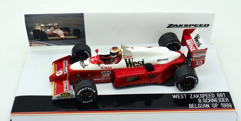 1988 Tameo West Zakspeed 881 - B Schneider - 1/43 scale