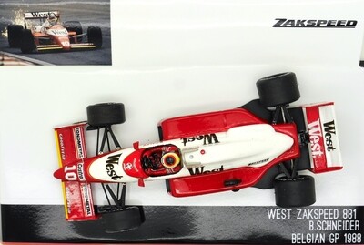 当時モノ タメオ 1/43 ザクスピード881 1988 モナコGP Tameo 当時モノ タメオ 1/43 ザクスピード881 1988 モナコGP Tameo