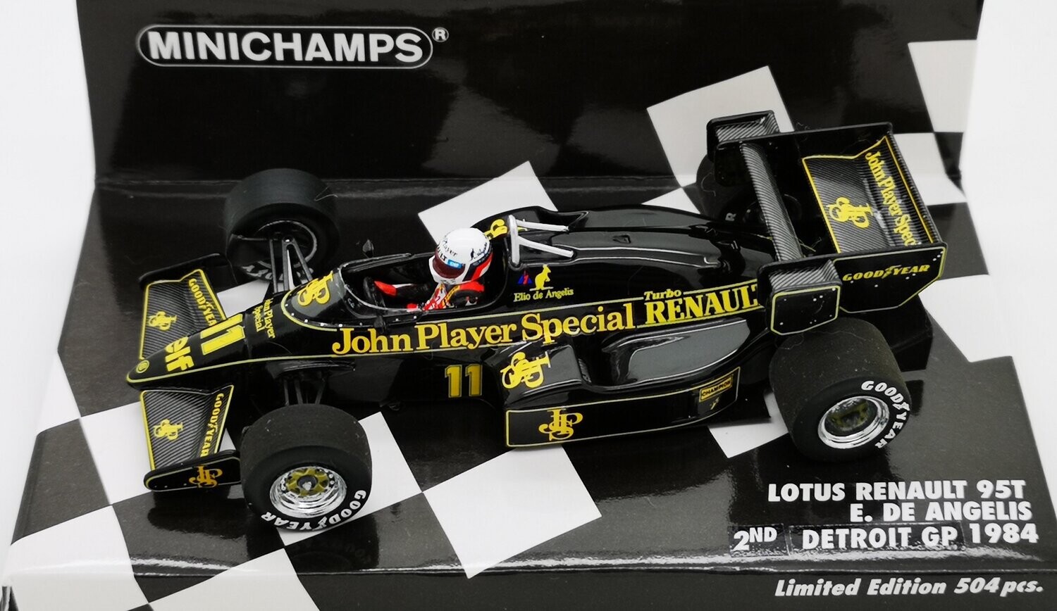 スパーク ロータス 95T 1984 東アメリカGP 2位 E.D.アンジェリス スパーク ロータス 95T 1984 東アメリカGP 2位 E.D.アンジェリス