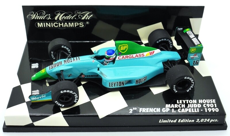 F1 March Leyton House CG901 1/43 ミニカー 1989 Spark Leyton House March 881 - I Capelli - San Marino