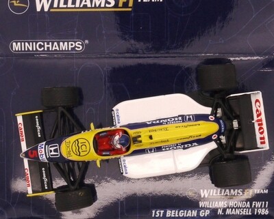 1986 Minichamps Williams Honda FW11 - N Mansell - Belgian GP - 1