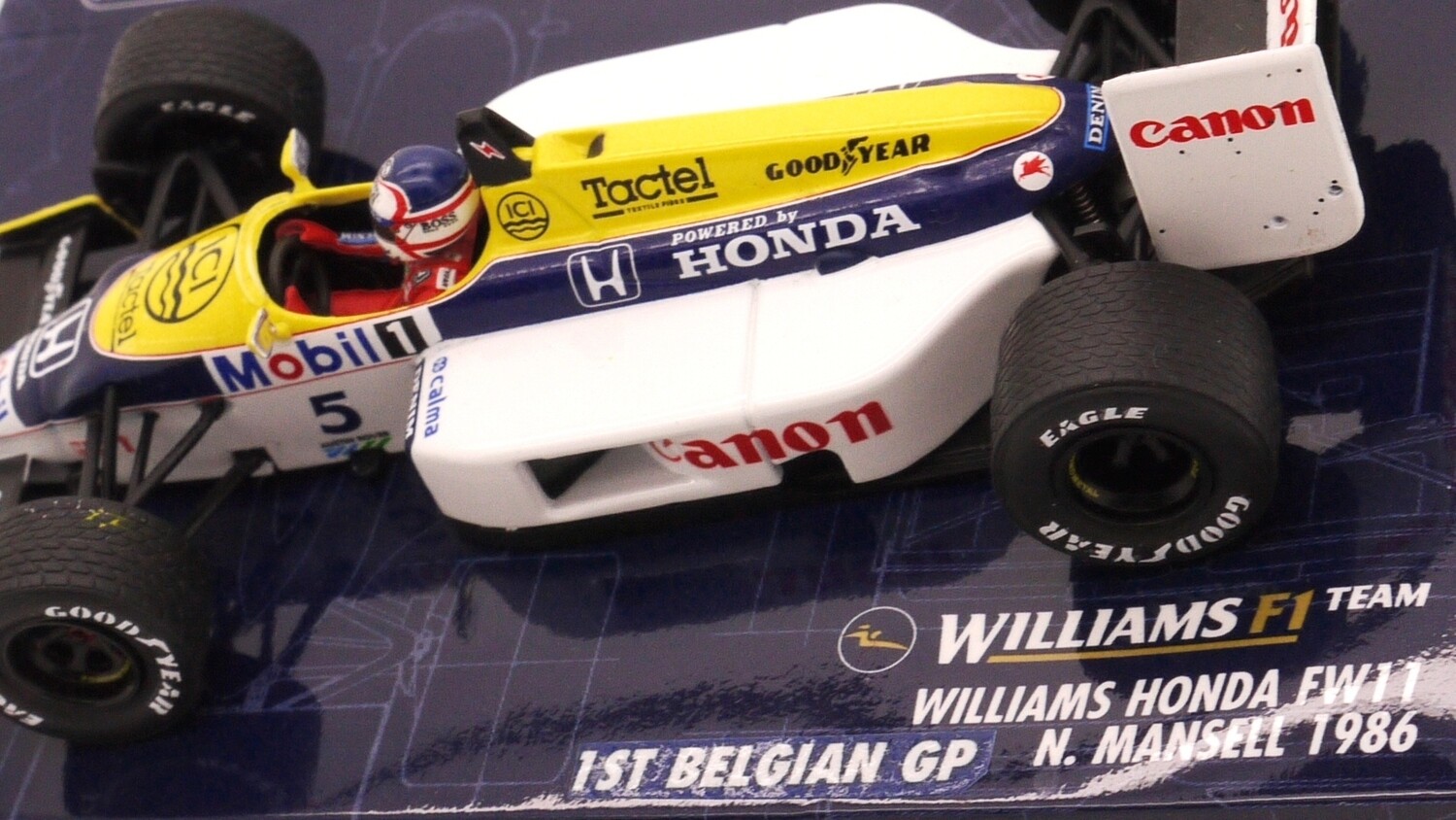 1986 Minichamps Williams Honda FW11 - N Mansell - Belgian GP - 1