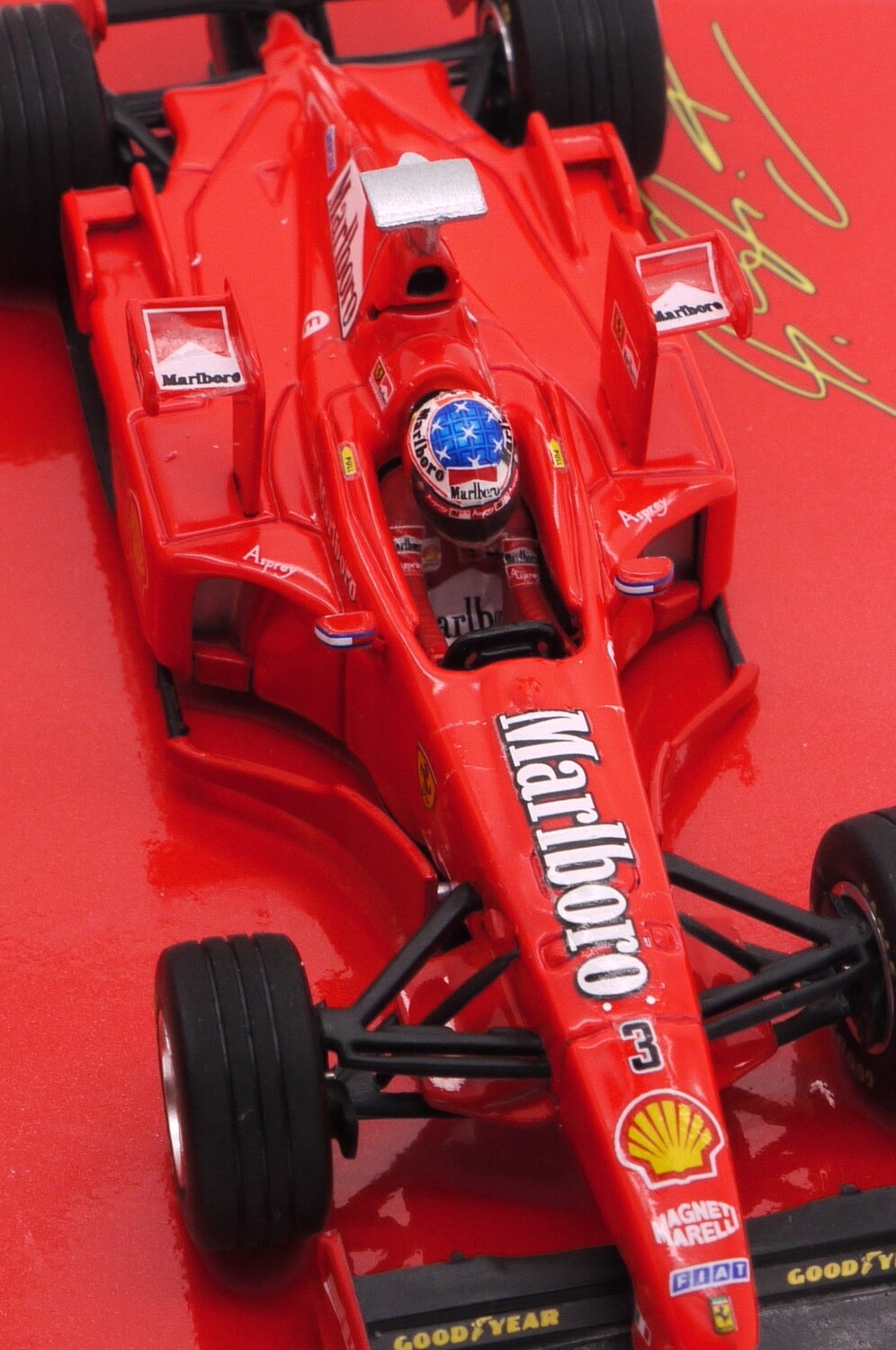 1998 Minichamps Marlboro Ferrari F300 - M Schumacher -Tower wing San Marino GP 1/43 scale 1998 Minichamps Marlboro Ferrari F300 - M Schumacher -Tower wing San Marino GP 1/43 scale