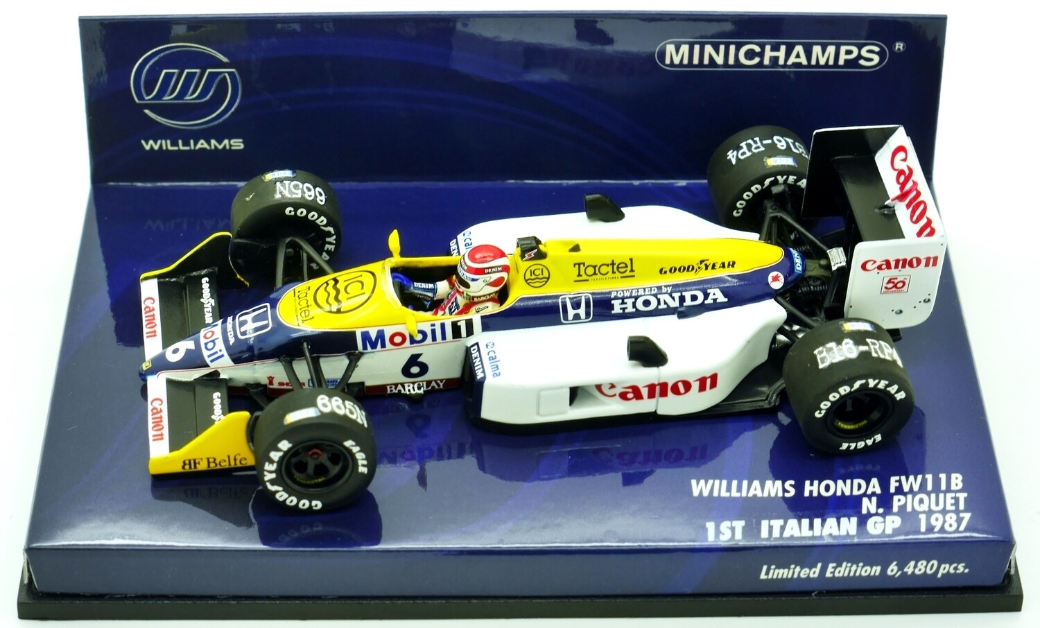 ネルソン・ピケ ウィリアムズ・ホンダ FW11B 1987年 ホンダ別注 F1 PMA