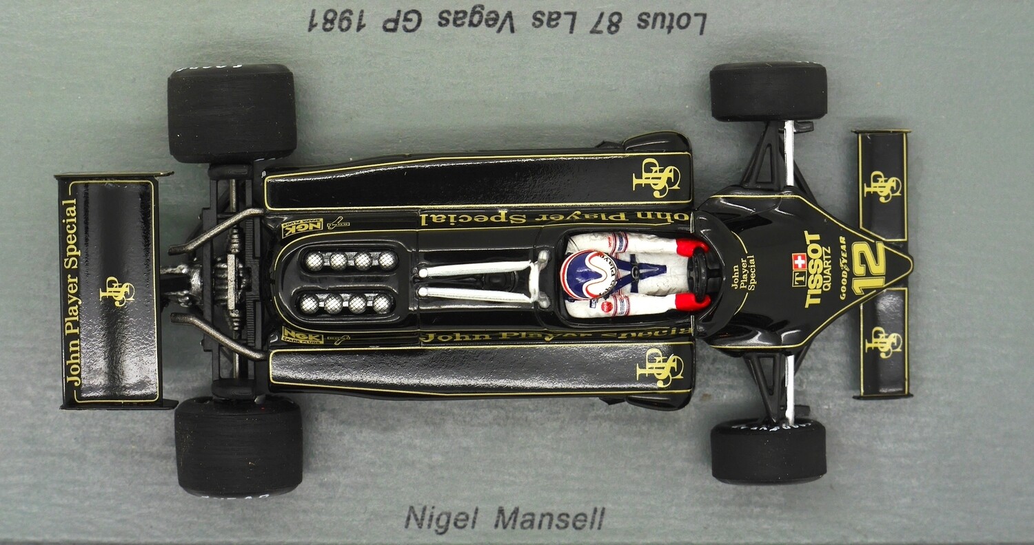 1981 Lotus 87 de Angelis – formula143