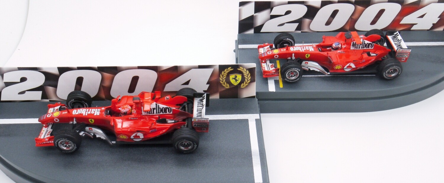 2004 Hot Wheels Marlboro Ferrari F2004 M Schumacher & R