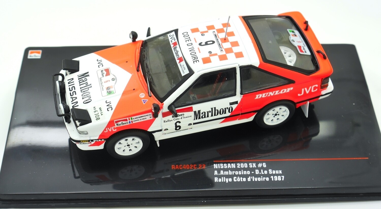 IXO 1:43 Nissan 200SX #10: 1987 Cote D'Lvoire Rally (West