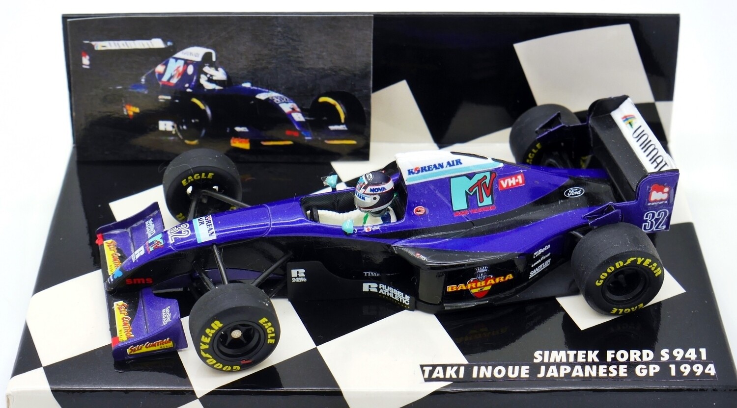 1994 Minichamps Simtek Ford S941 T Inoue Japanese GP 1/43