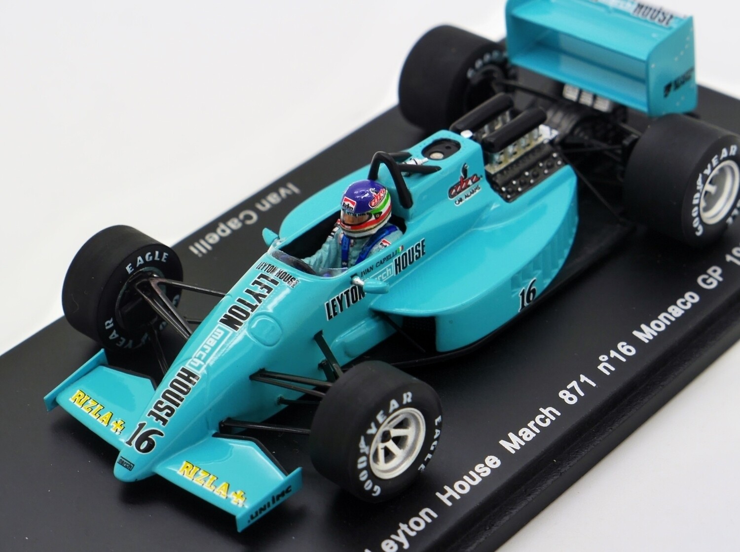 Leyton House March 871 #16 モナコGP 1987 1987 Spark Leyton House March 871 - I Capelli - Monaco GP - 1/43