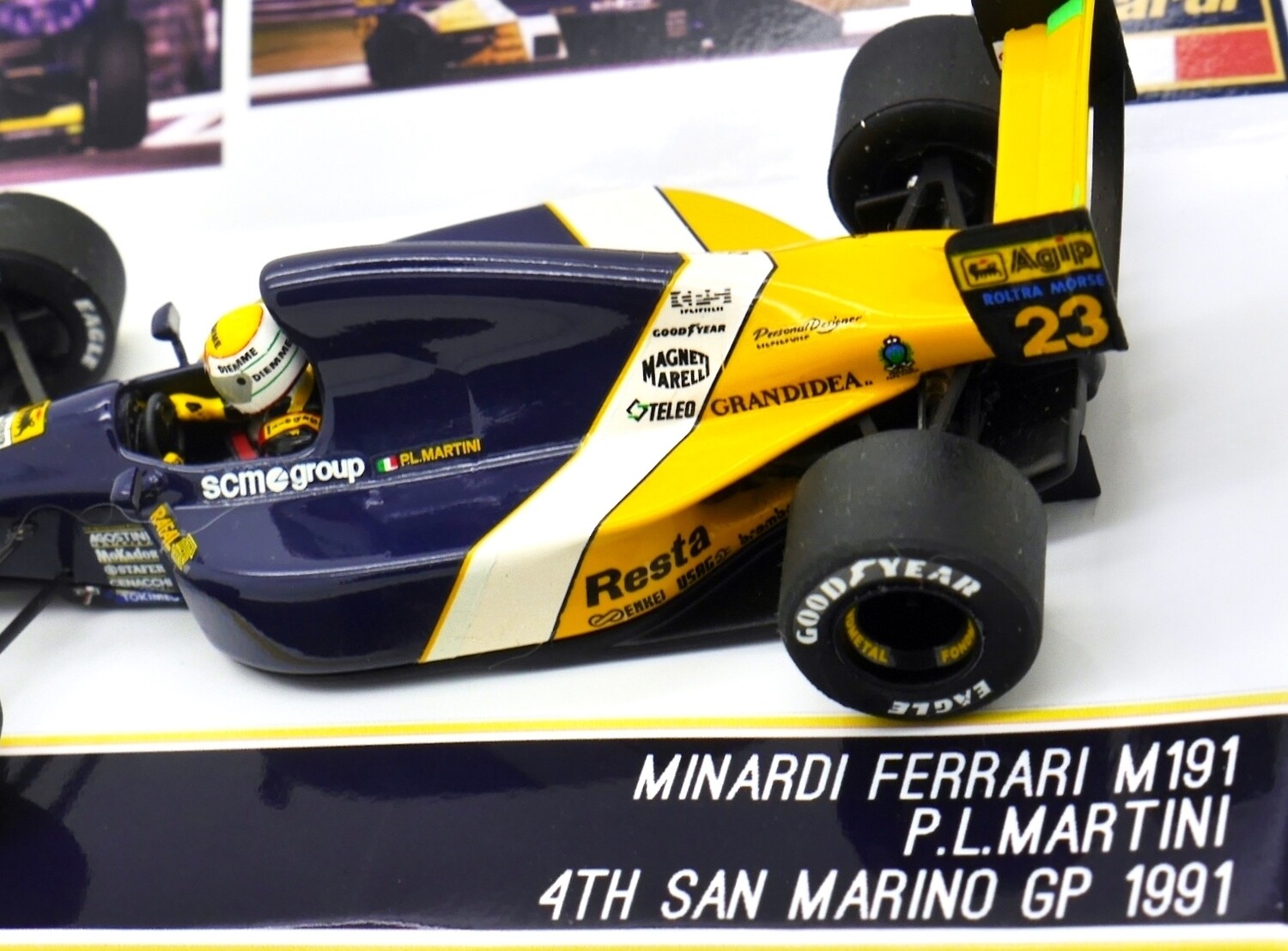 1991 Tameo Minardi M191 - P L Martini - San Marino GP 1/43 scale