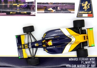 1991 Tameo Minardi M191 - P L Martini - San Marino GP 1/43 scale