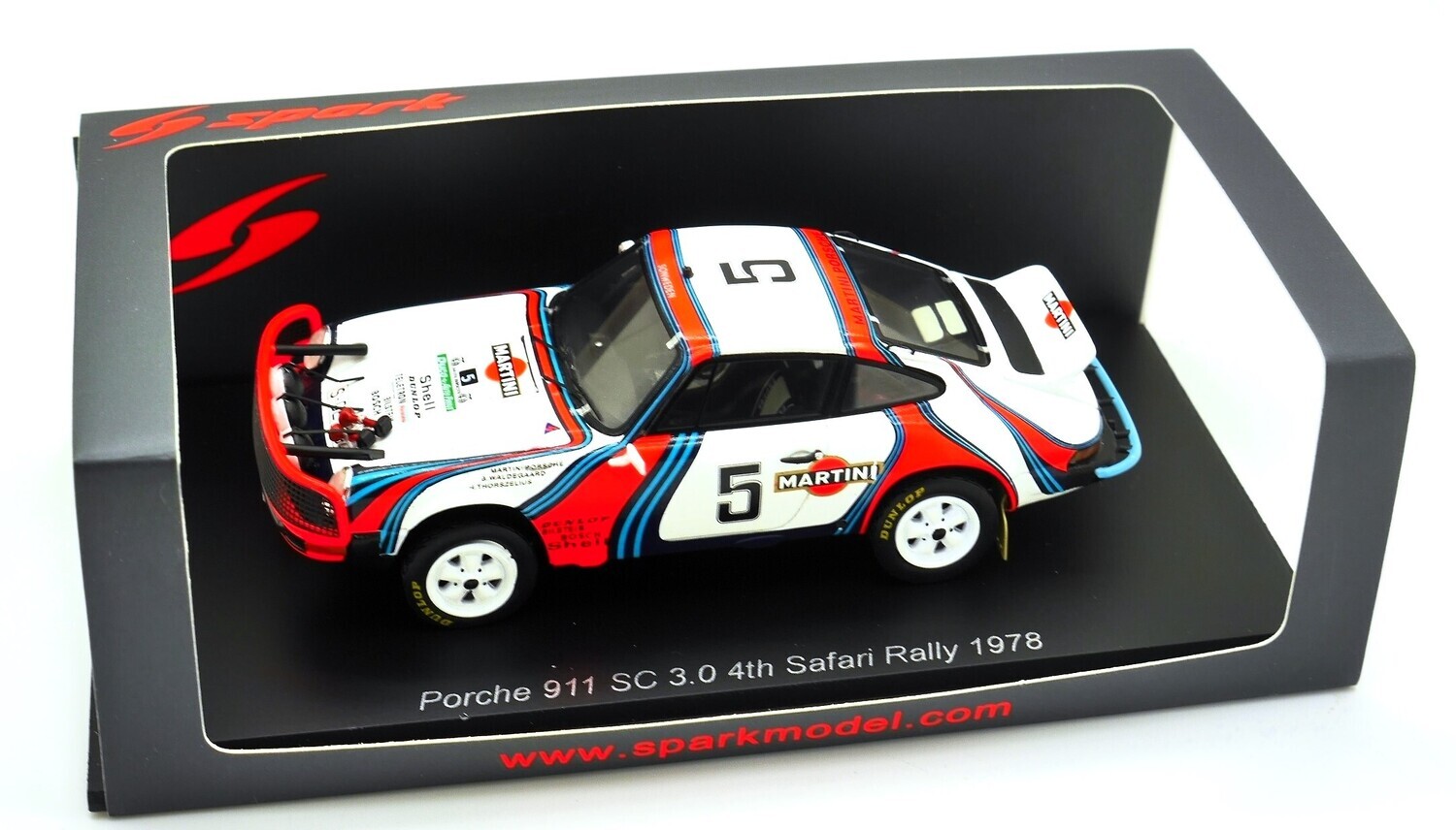 Spark Porsche 911 SC 3.0 MARTINI #5 Waldegaard Safari Rally