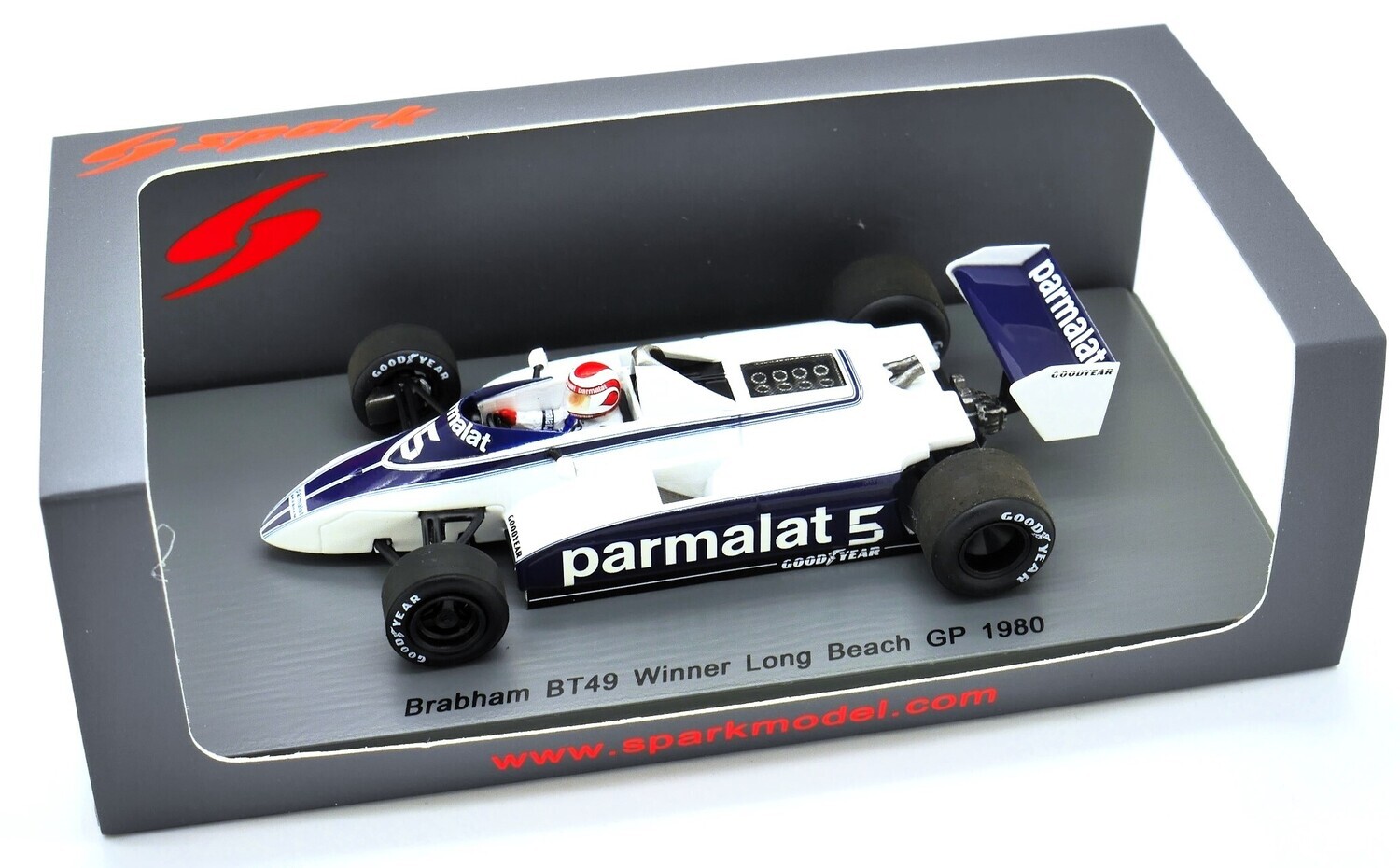 1980 Spark Brabham Ford BT49 N Piquet US G.P West Long beach 1/43