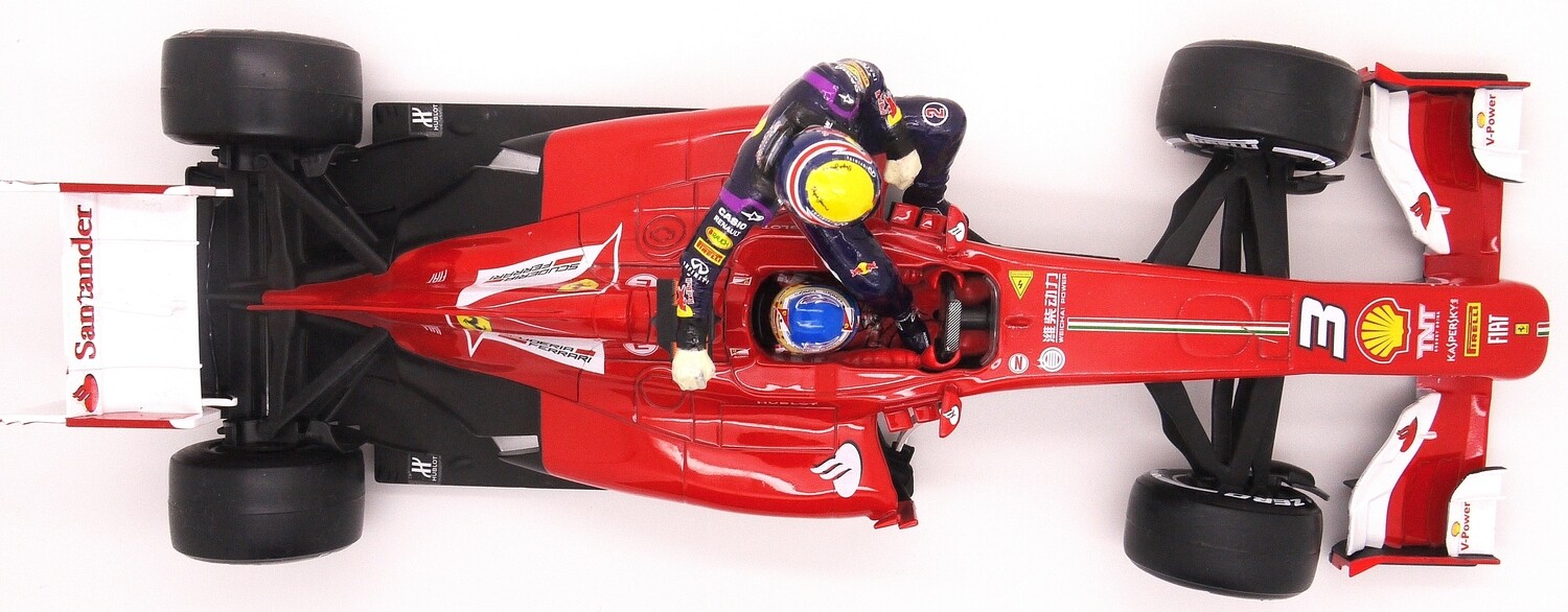 マテル ホットウィール 1/43 フェラーリ F138 アロンソ #3 フェラーリ F138 F.アロンソ | F1ミニカーあれこれ