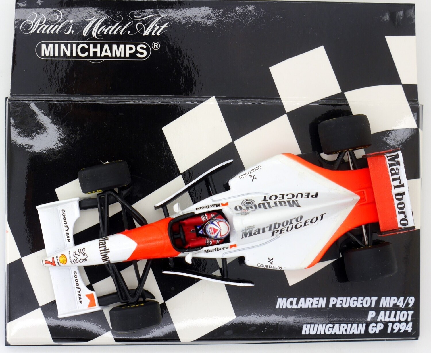 1994 Minichamps Marlboro McLaren MP4/9 P Alliot Hungarian GP 1/43