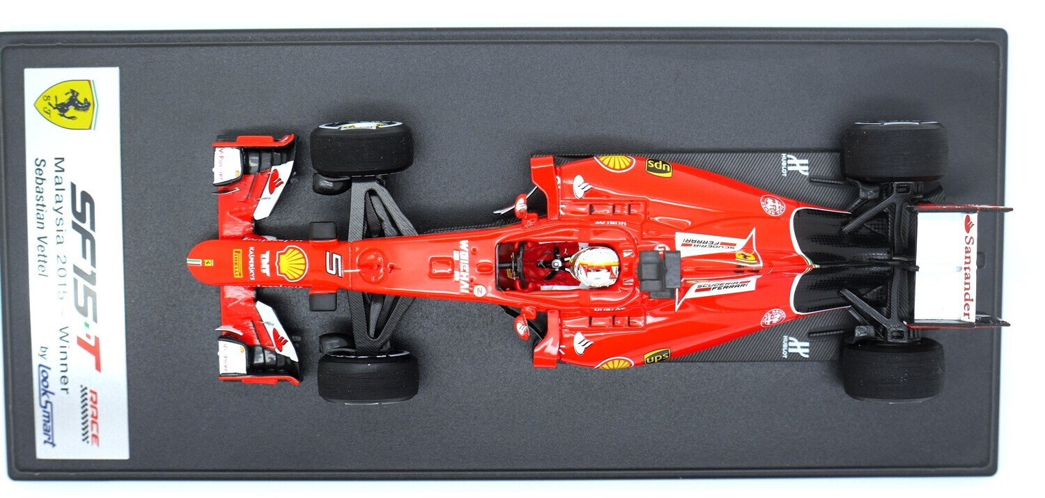 2018 Looksmart Ferrari SF15T S Vettel Winner Malaysian GP