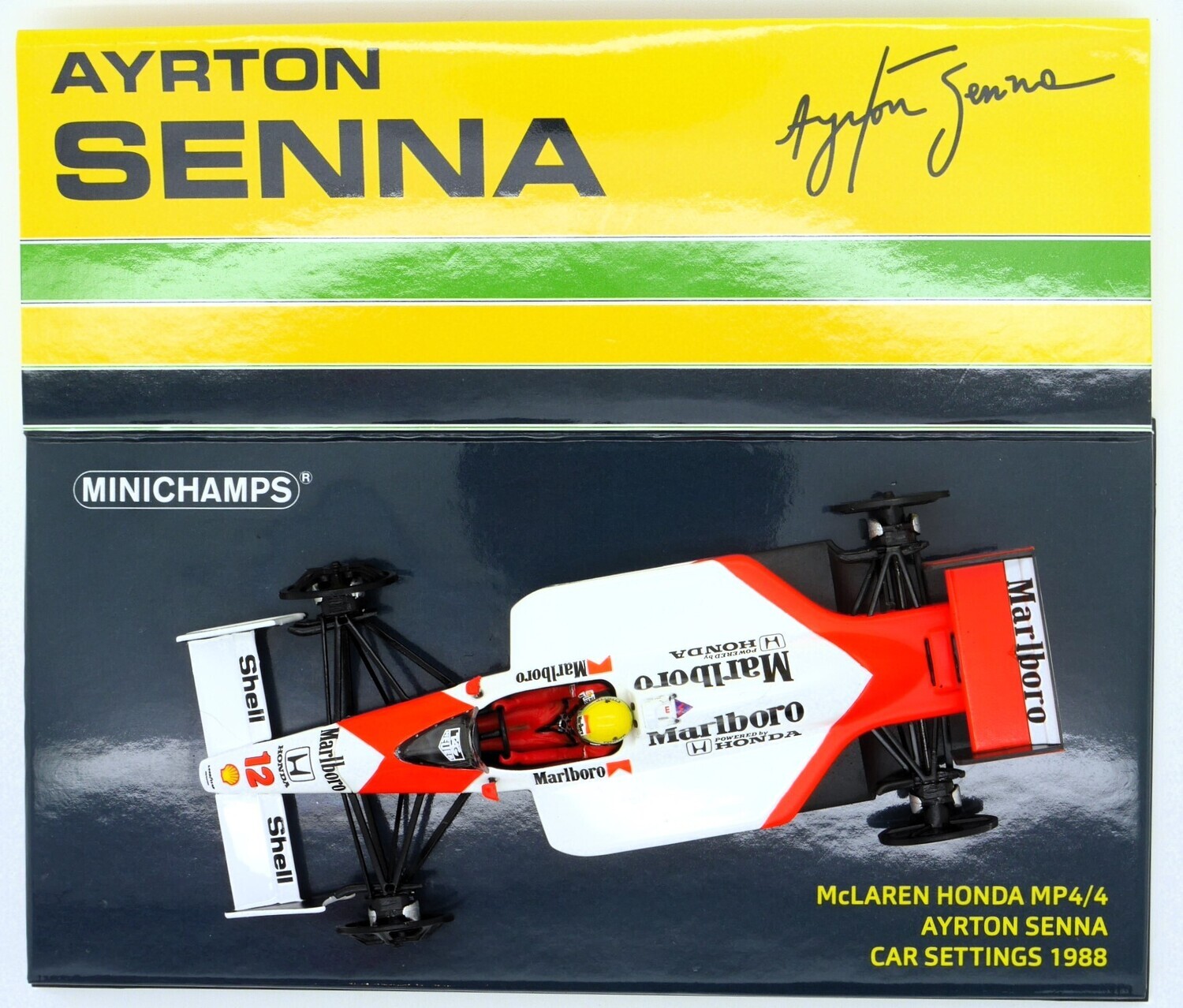1988 Minichamps Marlboro McLaren MP4/4 A Senna Garage car 1