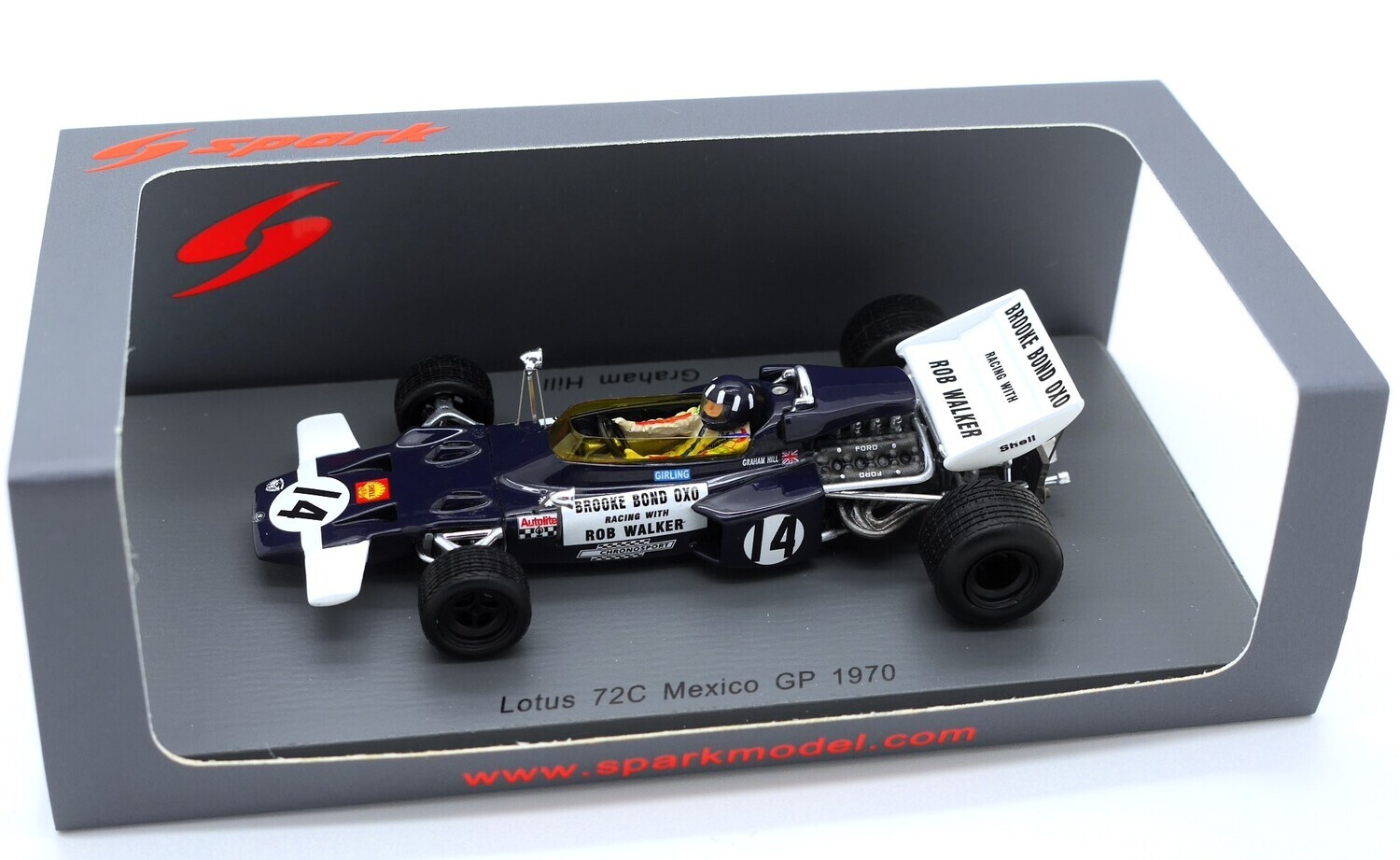 スパークモデル 1/43 ロータス・72D・フォード 1972 スペインGP優勝