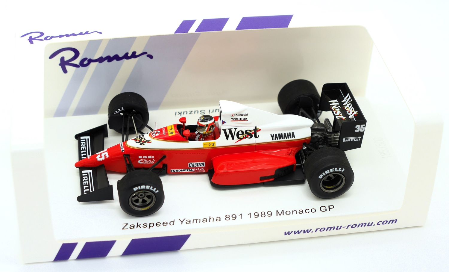 ミニカー 1/43 Spark Zakspeed 891 British GP 1989 1:43 SPARK RG004 Zakspeed 891 UKGP 1989#35 East Racing Gear