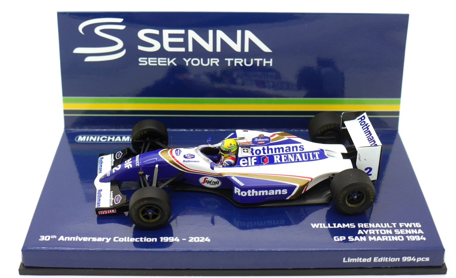 1994 Brand New Minichamps Rothmans Williams FW16 A Senna