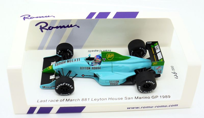 スパークミニカー1/43 March 881 サンマリノGP 1989 1989 Spark Leyton House March 881 - I Capelli - San Marino