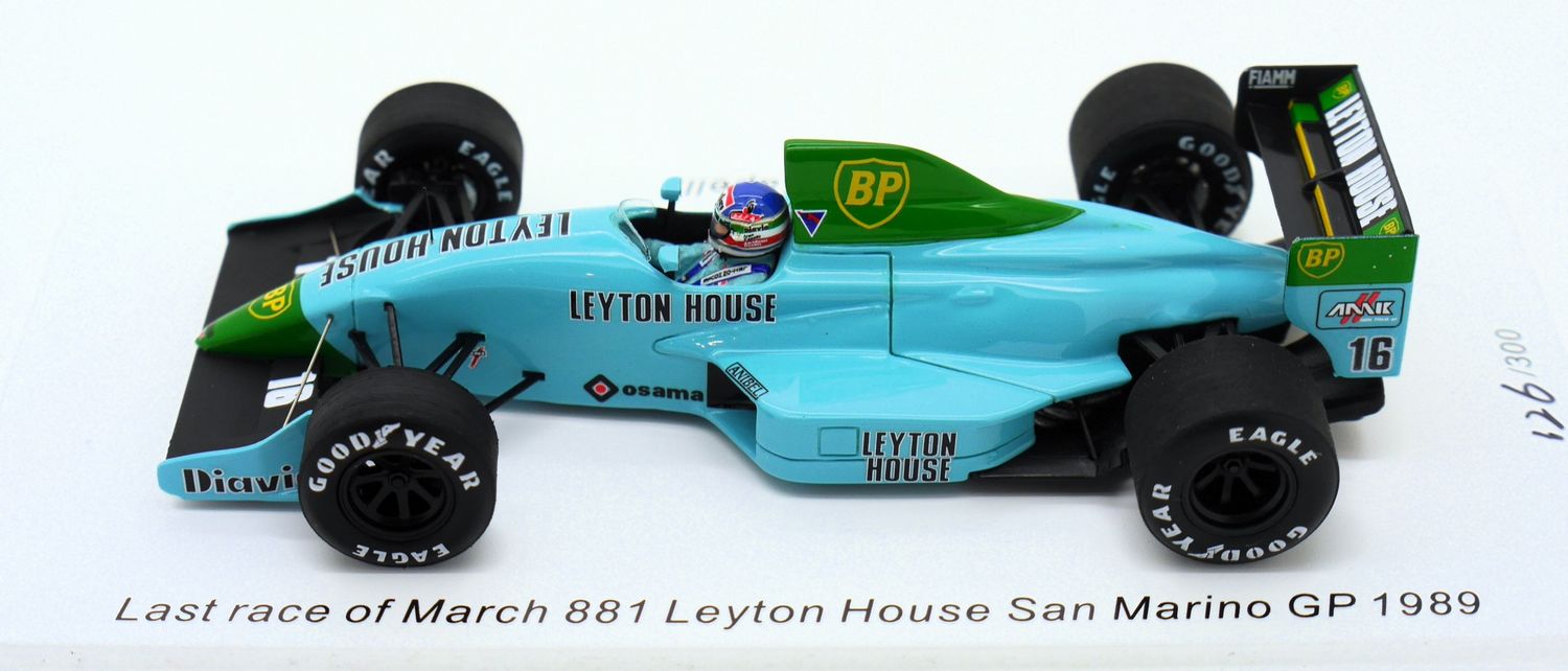 1989 Spark Leyton House March 881 - I Capelli - San Marino 1989 Spark Leyton House March 881 - I Capelli - San Marino