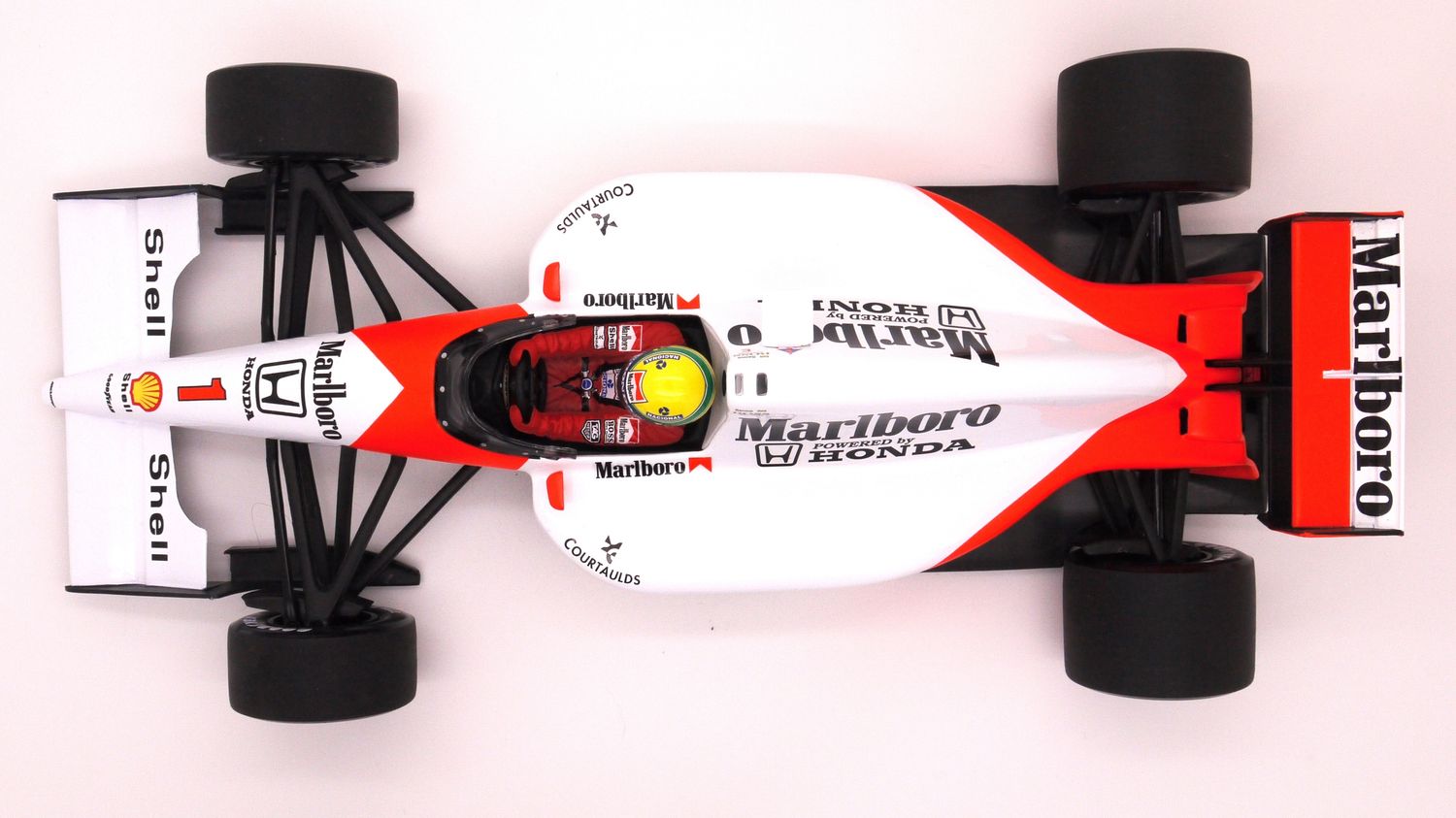 ミニチャンプス 1/18 マクラーレン MP4/4 A.セナ Marlboro