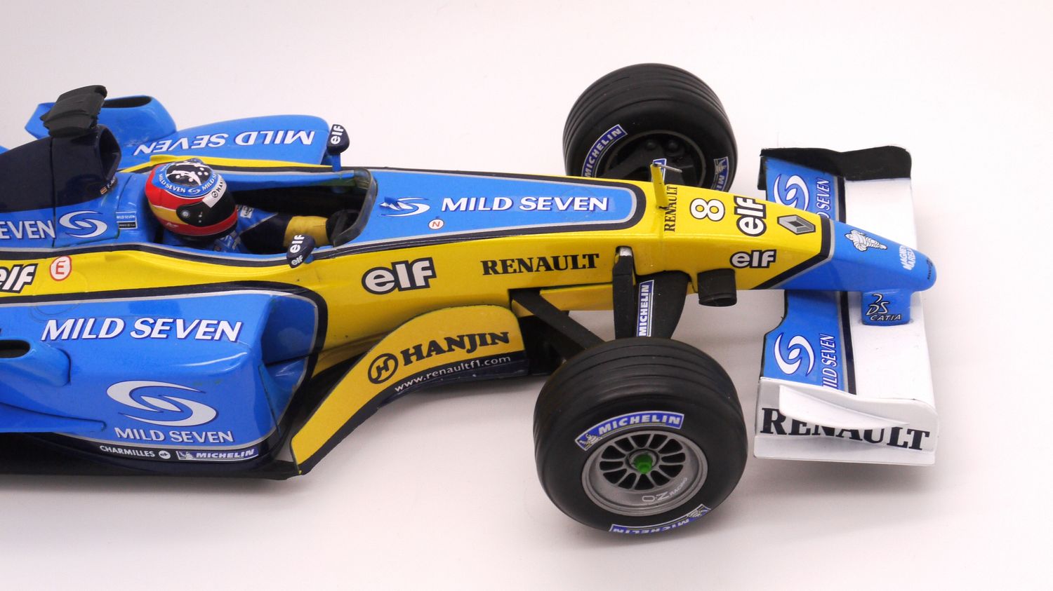 2003 Hot-Wheels Mild Seven Renault R23 F Alonso Japanese GP